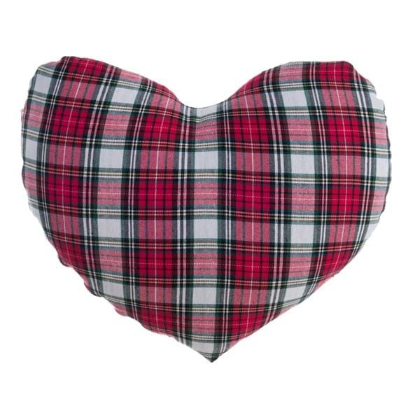 CUSCINO A CUORE TARTAN